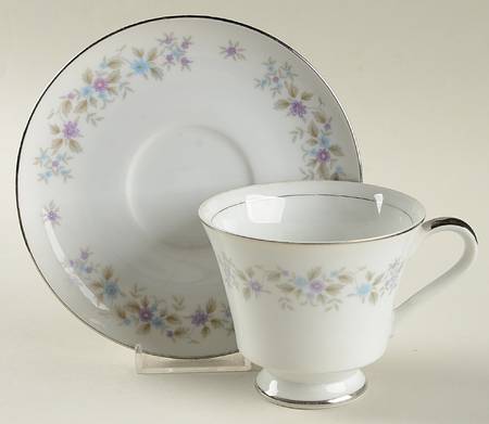 Footed Cup & Saucer Set