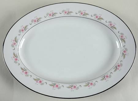 Priscilla 14" Oval Serving Platter