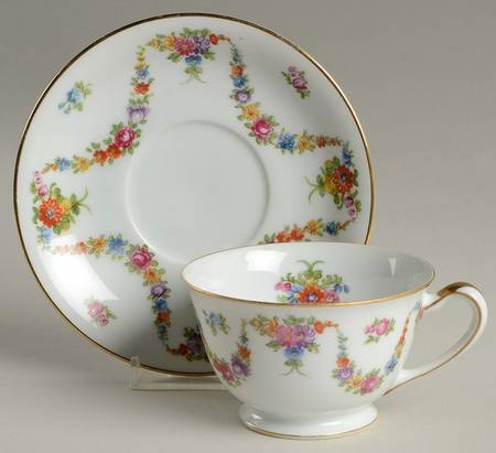 Aloha Footed Cup & Saucer Set by Mikado