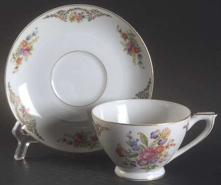 Dresden Footed Cup & Saucer Set