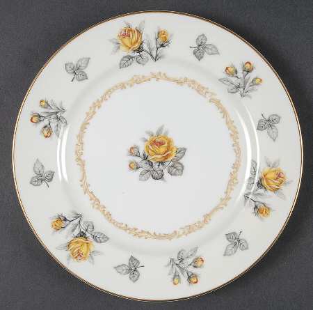 Fortune (Yellow Roses Only) Salad Plate