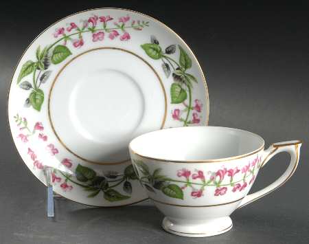 Sylvia Footed Cup & Saucer Set