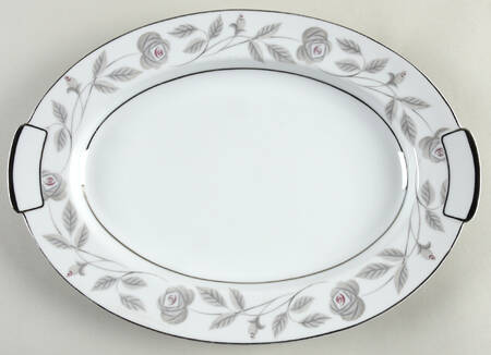 Woodrose 14" Oval Serving Platter by Mikado