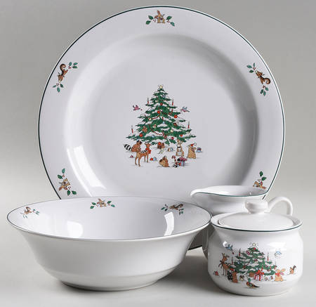Woodland Christmas (Not Embossed) 5 Piece Hostess Set