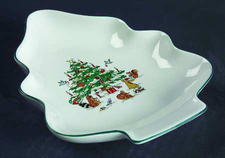 Woodland Christmas (Not Embossed) 1 Part Small Tree Shaped Dish