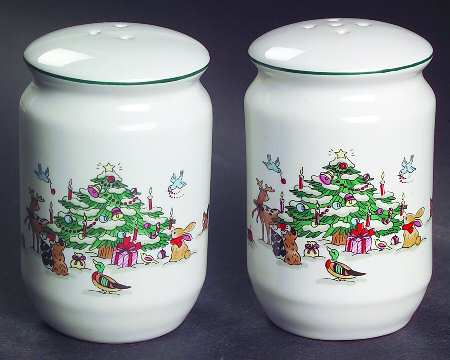 Woodland Christmas (Not Embossed) Salt & Pepper Set