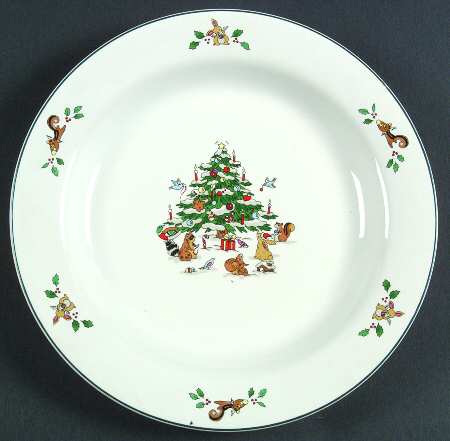 Woodland Christmas (Not Embossed) Salad Plate