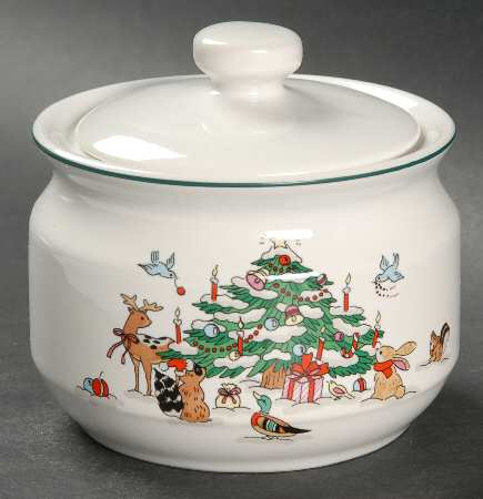 Woodland Christmas (Not Embossed) Sugar Bowl & Lid