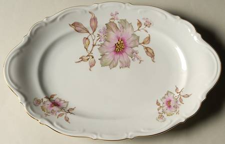 Dogwood 12" Oval Serving Platter