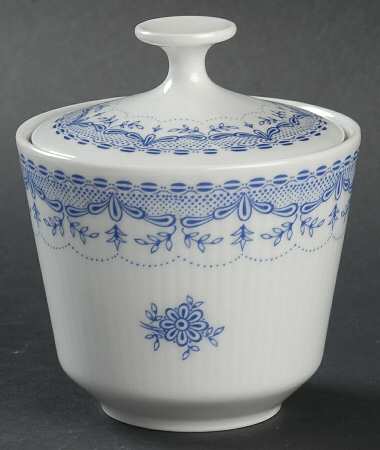 Dresden Blue Sugar Bowl & Lid