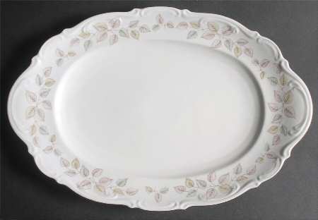 Falling Leaves 14" Oval Serving Platter