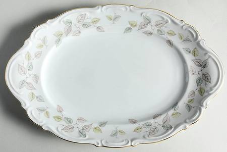 Falling Leaves 12" Oval Serving Platter