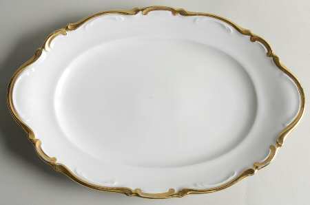 Golden Lark 12" Oval Serving Platter