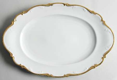 Golden Lark 16" Oval Serving Platter