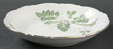 Green Leaves Coupe Soup Bowl