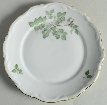 Green Leaves Bread & Butter Plate