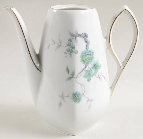Green Ming (9901, Gold Trim) Small Coffee Pot No Lid