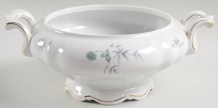 Green Ming (9901, Gold Trim) Round Vegetable No Lid