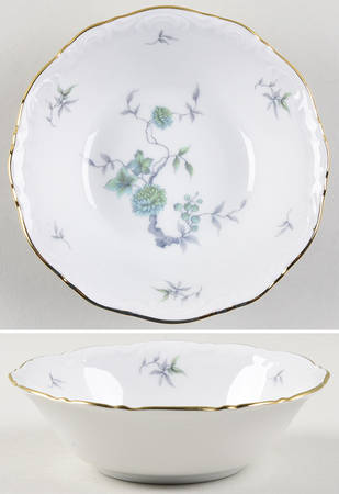 Green Ming (9901, Gold Trim) Fruit/Dessert (Sauce) Bowl