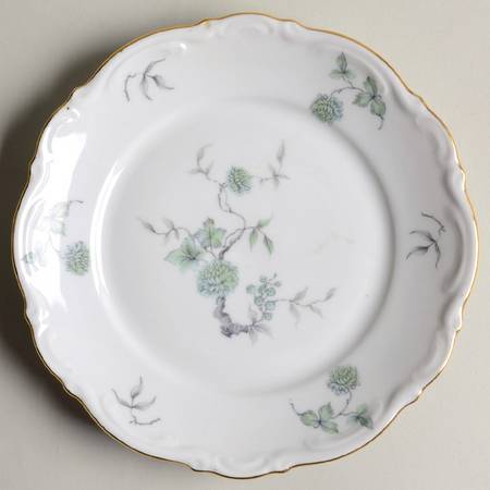 Green Ming (9901, Gold Trim) Bread & Butter Plate