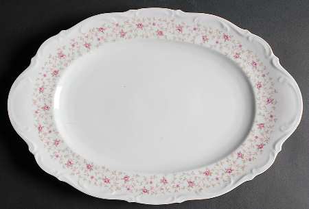 Lady Claire 15" Oval Serving Platter