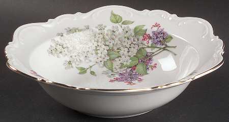 Lilac 9" Round Vegetable Bowl