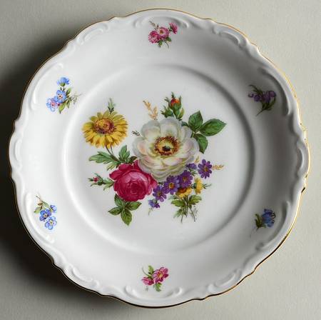 Meissen Floral Salad Plate