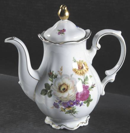 Meissen Floral Coffee Pot & Lid