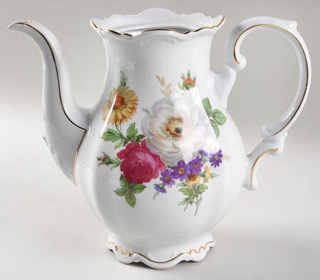 Meissen Floral Coffee Pot No Lid