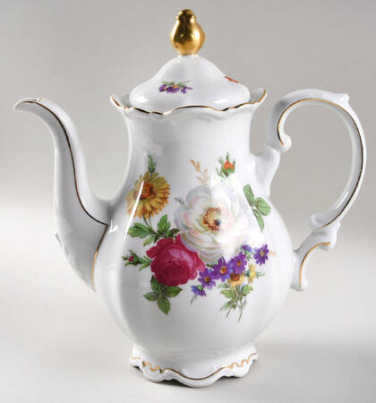 Meissen Floral Coffee Pot & Lid