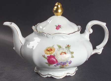 Meissen Floral Teapot & Lid