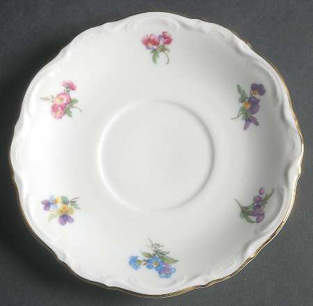 Meissen Floral Saucer for Footed Cup