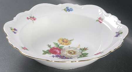 Meissen Floral 9" Round Vegetable Bowl