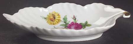 Meissen Floral 8" Leaf Dish