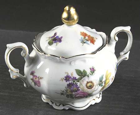 Meissen Floral Sugar Bowl & Lid