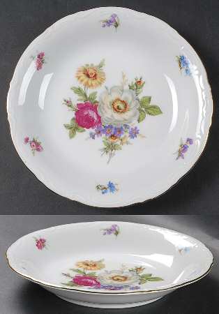 Meissen Floral Coupe Soup Bowl