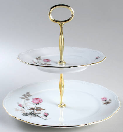 MIT1 6 5/8"-10"  2 Tiered Serving Tray (Dp, Sp) HC