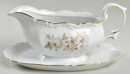 MIT17 Gravy Boat with Attached Underplate by Mitterteich