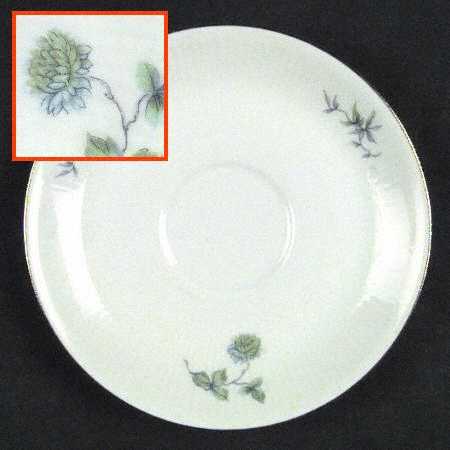 Green Ming (Platinum Trim) Saucer