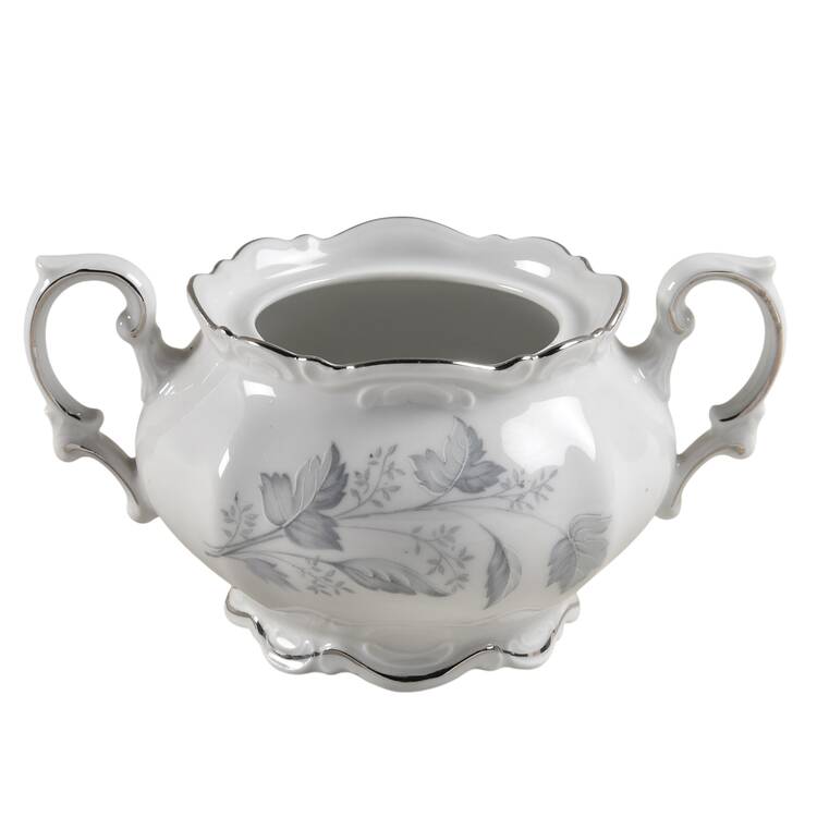 Monika (Platinum Trim) Sugar Bowl No Lid