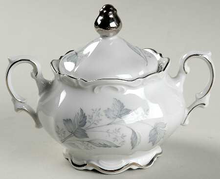 Monika (Platinum Trim) Sugar Bowl & Lid