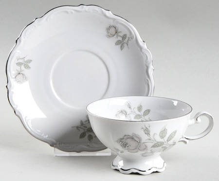 Footed Cup & Saucer Set