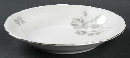 Mystic Rose (Platinum Trim) Coupe Soup Bowl