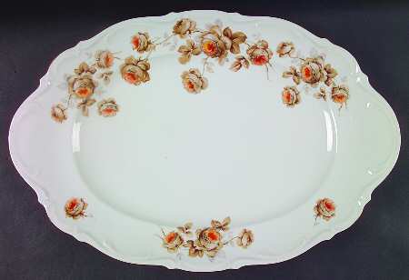 Norway Rose 16" Oval Serving Platter