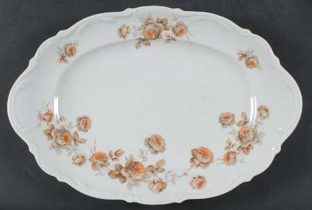 Norway Rose 14" Oval Serving Platter