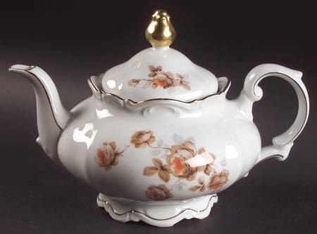 Norway Rose Teapot & Lid