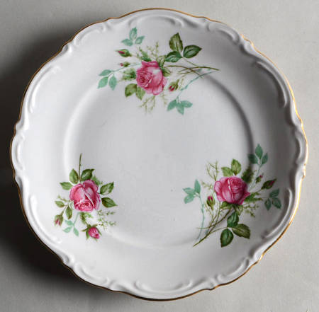 Old Dresden Rose Salad Plate