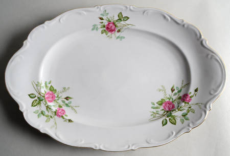 Old Dresden Rose 16" Oval Serving Platter