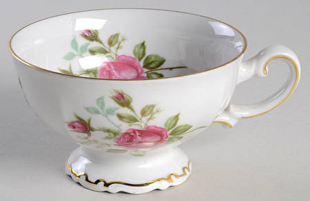 Old Dresden Rose Footed Cup