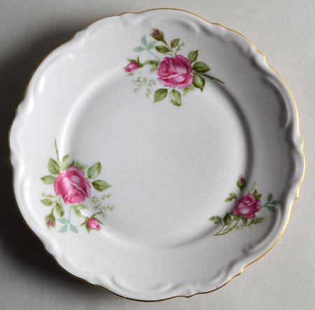 Old Dresden Rose Bread & Butter Plate